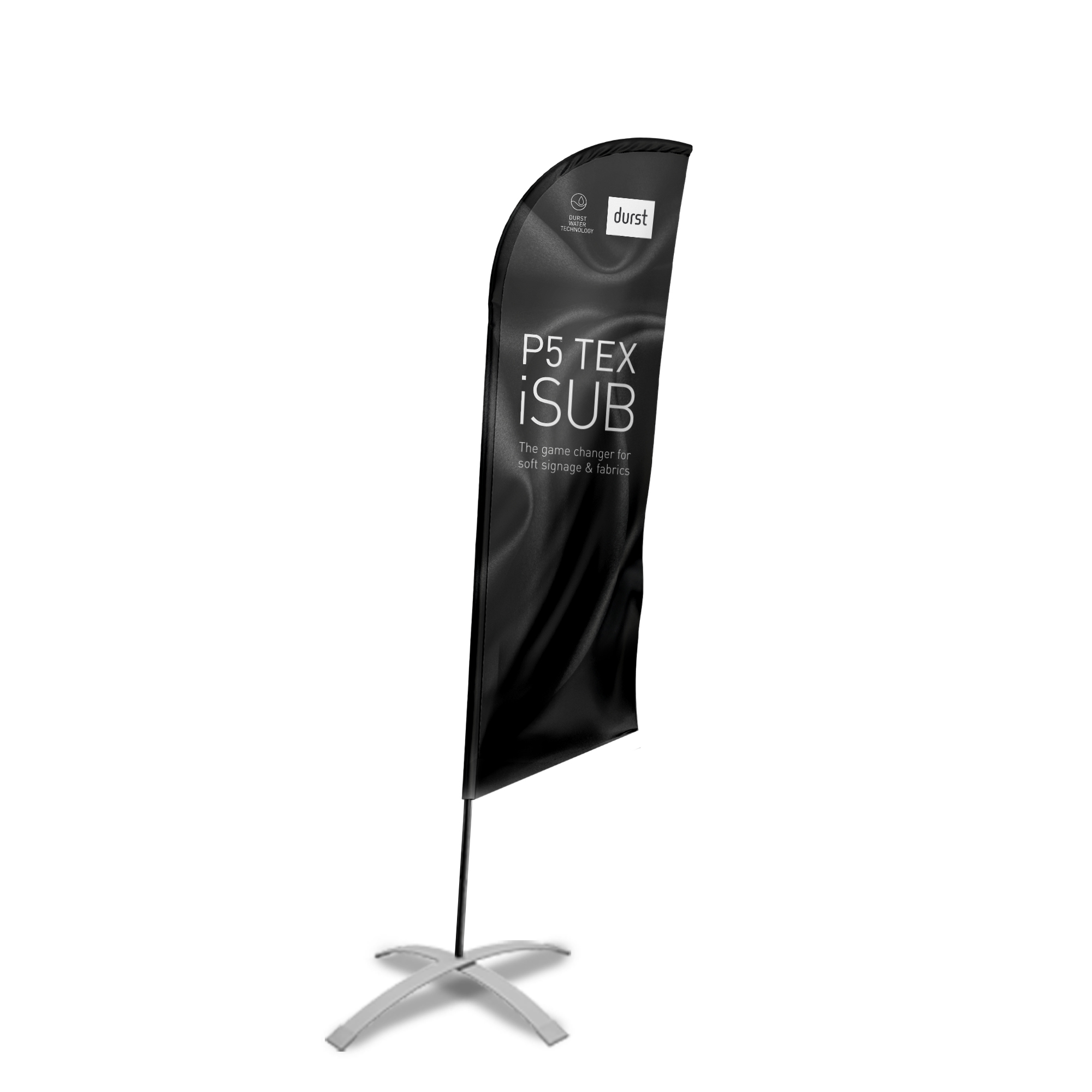 Vispronet Beachflag Parkplatz - 2,04m Höhe Mit Erdspieß Für Indoor & Outdoor